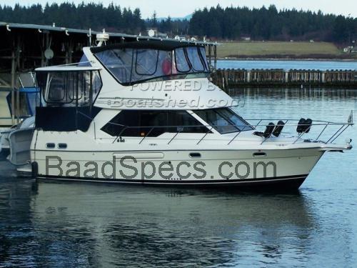 Bayliner 3587 Aft Cabin anmeldelser og tekniske specifikationer